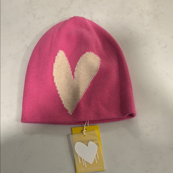 Pink Heart Beanie for Kids
